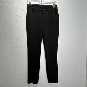 Chico's Ankle Pants Womens 0T Black Stretch Skinny Leg Casual Everyday Wear